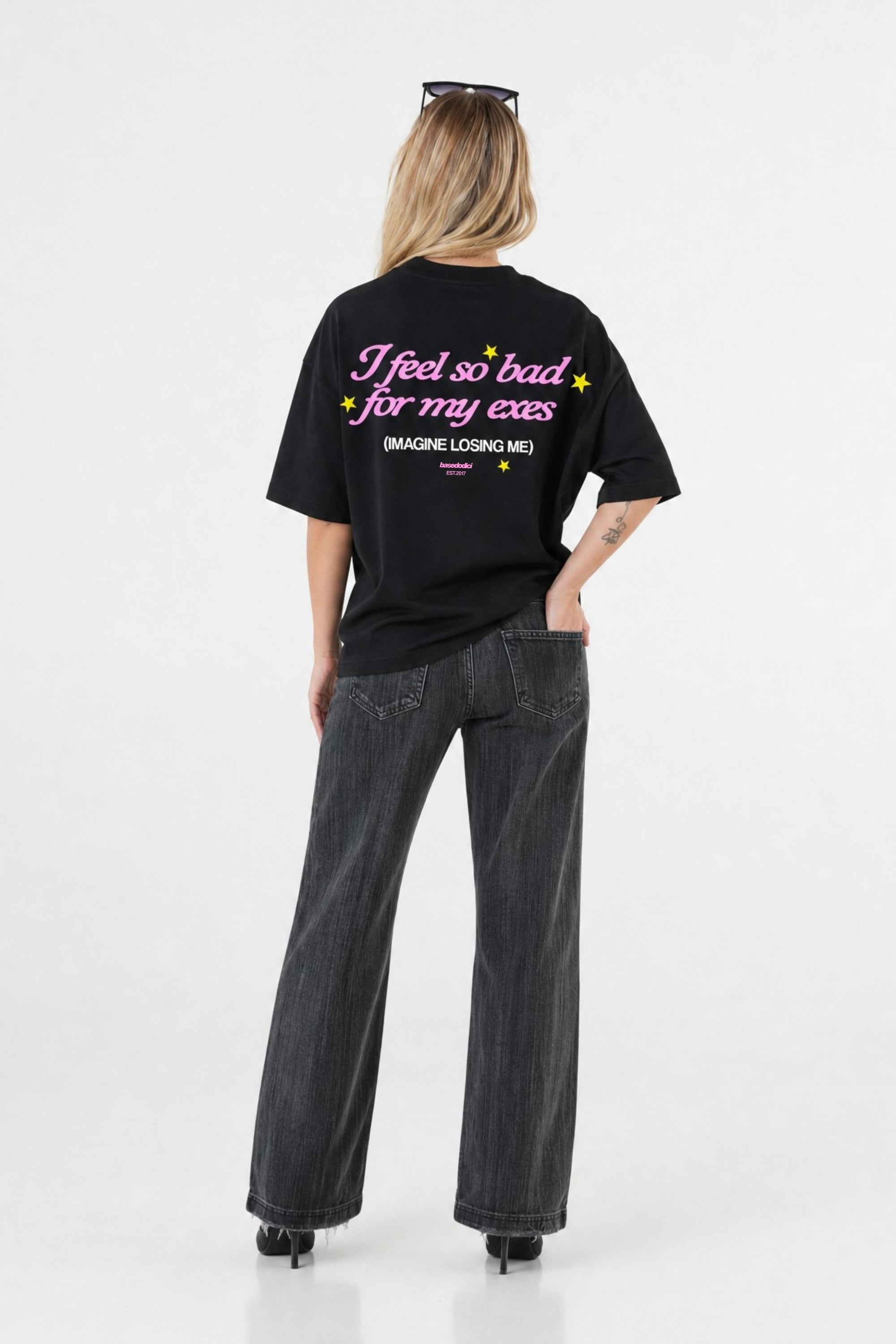 T-Shirt "B12LAB" MyExes Black/Pink