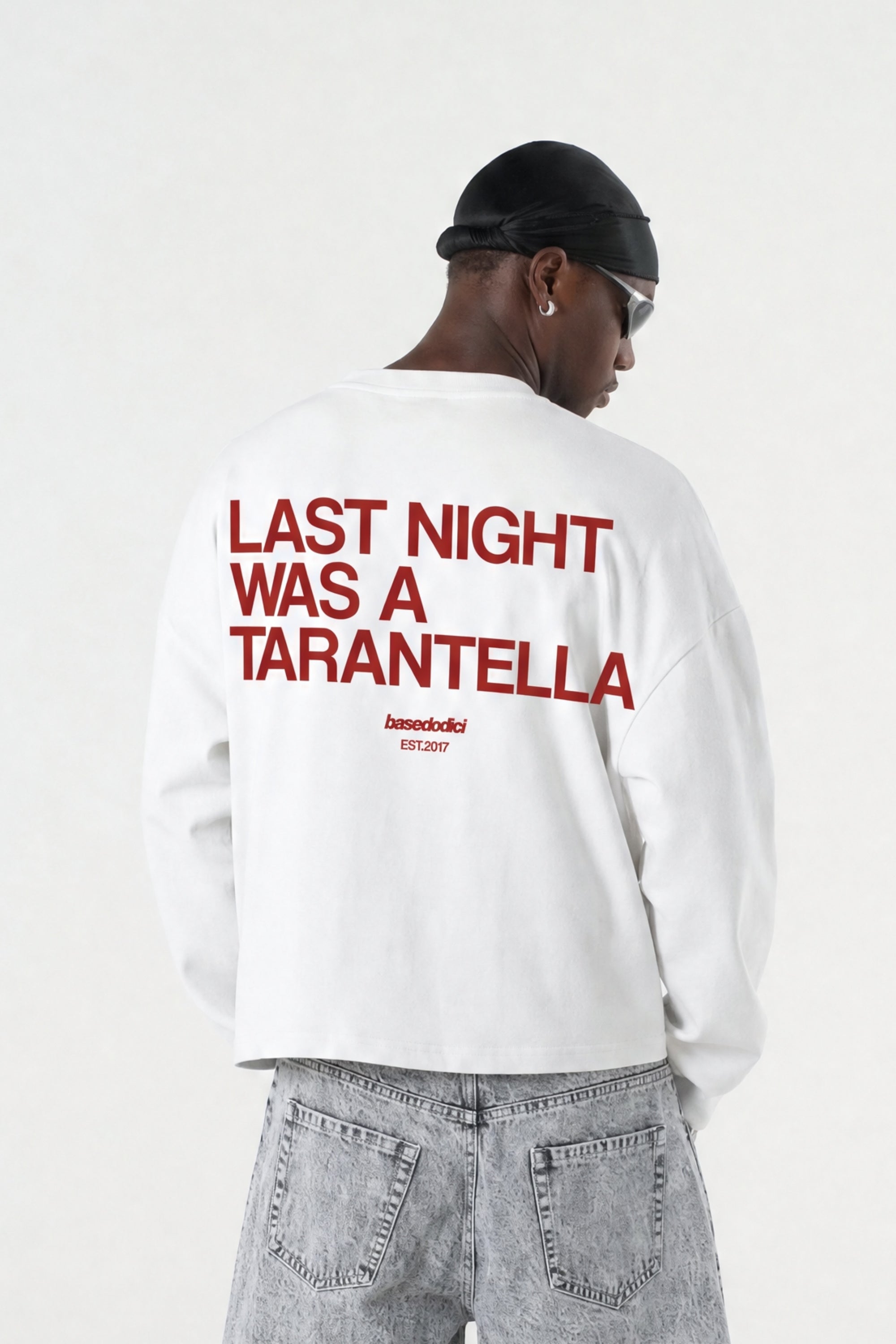 Longsleeve "B12LAB" Tarantella White/Red