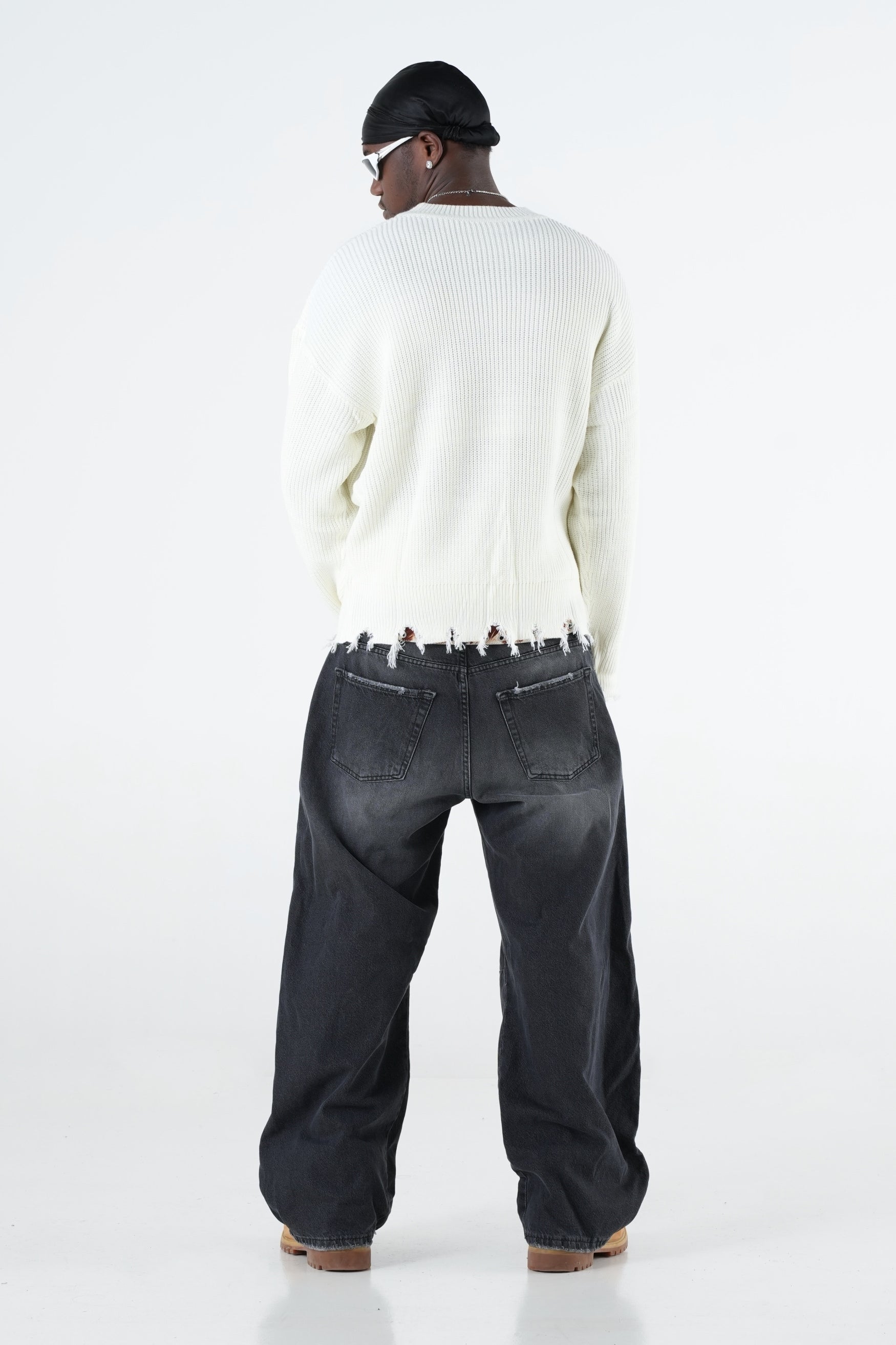 Knitwear "THE NOISE" Haters White/Blue