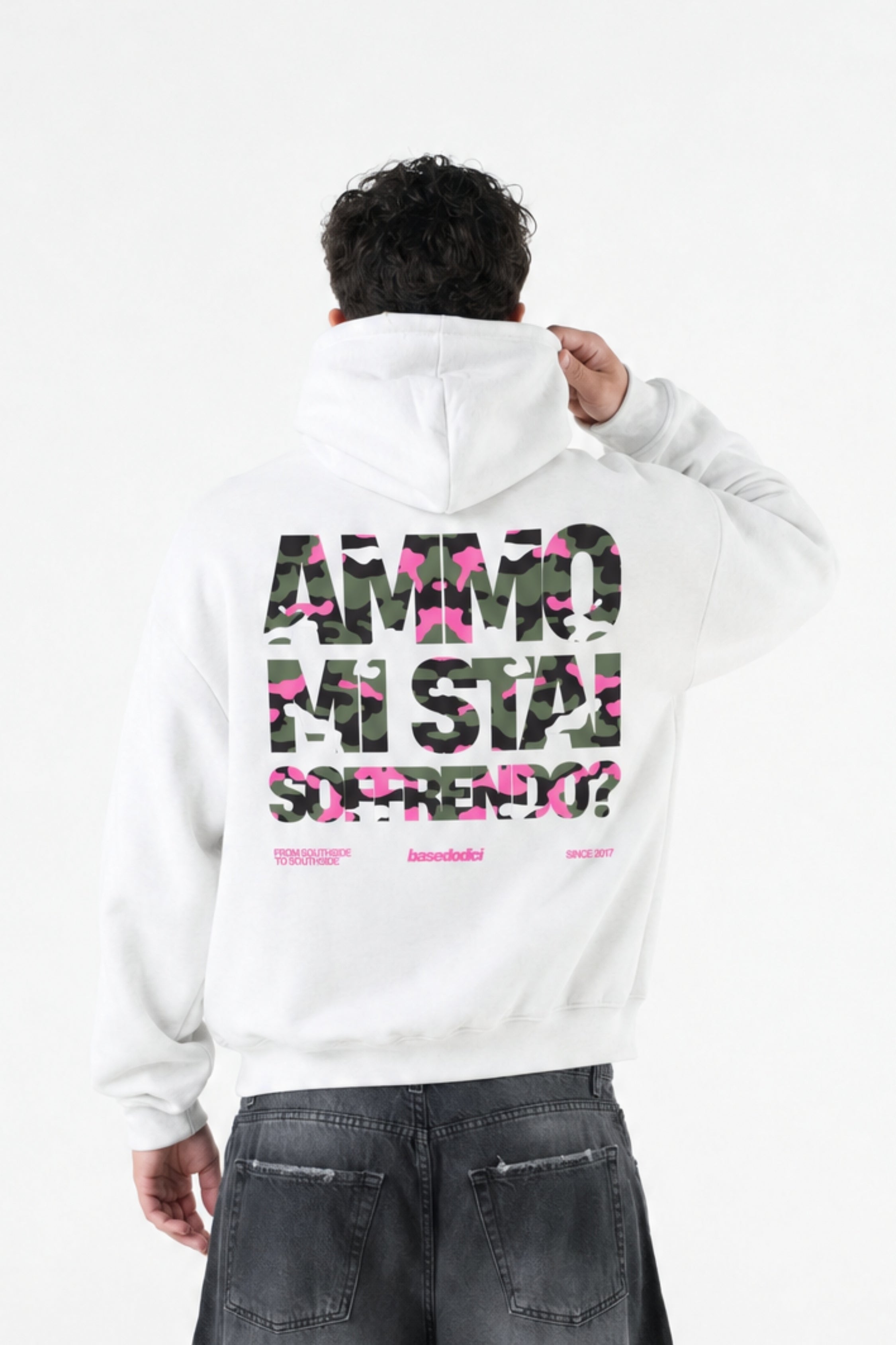 Hoodie "AMMO" MiStaiSoffrendo White/Camo
