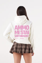 Hoodie "AMMO" MiStaiSoffrendo White/Pink