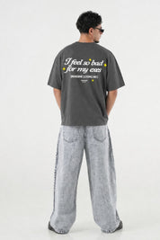 T-Shirt "B12LAB" MyExes Charcoal/White