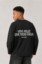 Longsleeve "VIRAL EDIT" ViveFeliz Black/Glitter