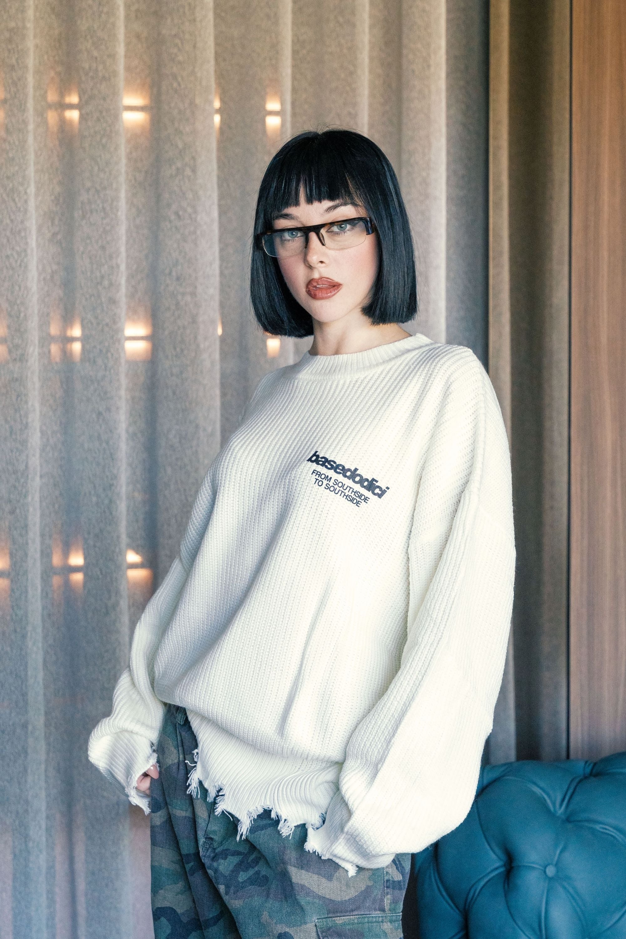 Knitwear "AMMO" CHI’T’SAP White/Black