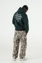 Hoodie "B12LAB" Bloodline Green/White