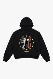Hoodie "BROKENNESS" Malaffare Black