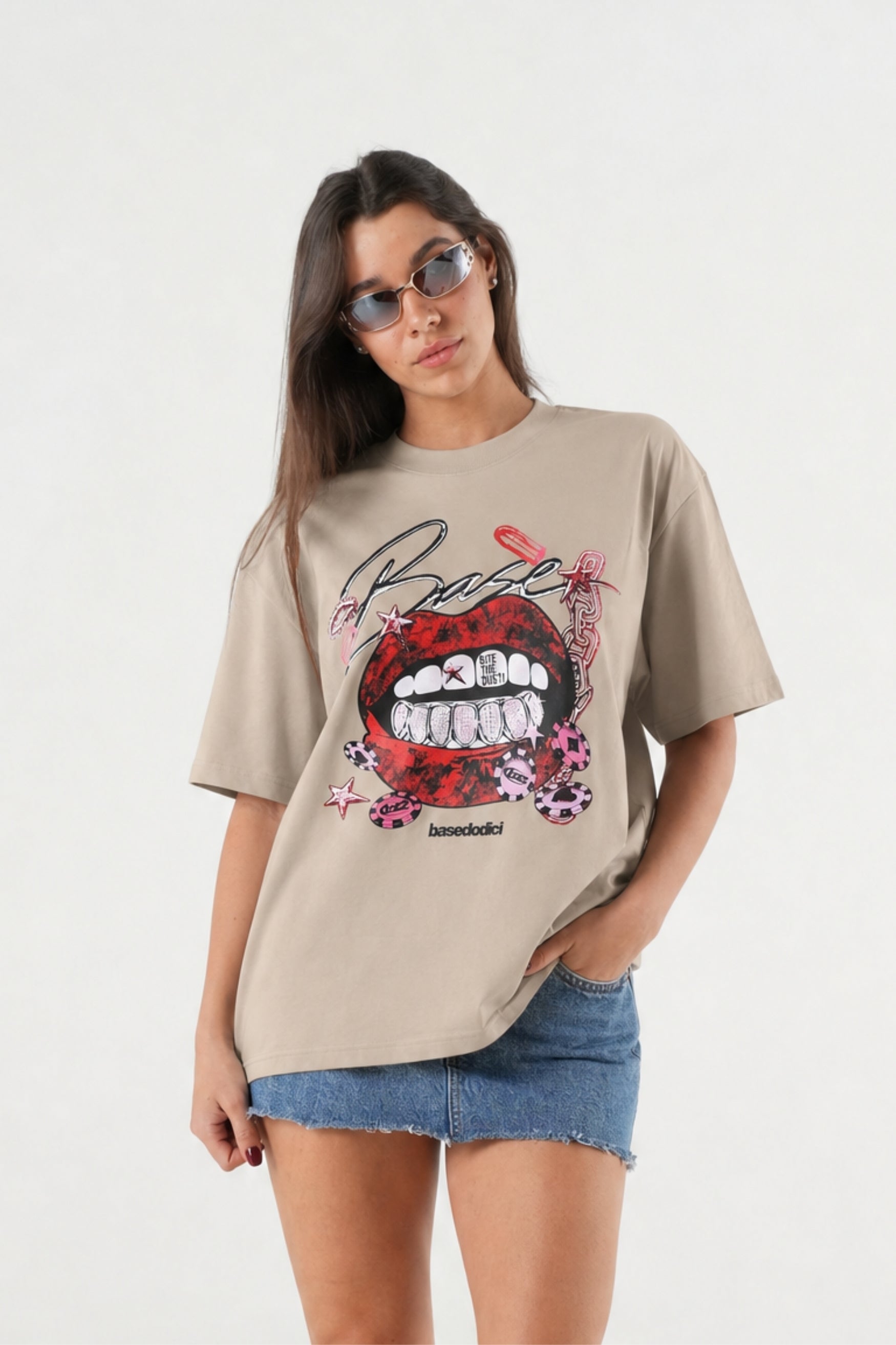 T-Shirt "B12LAB" BiteTheDust Beige