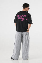 T-Shirt "B12LAB" Tarantella Black/PinkGlitter