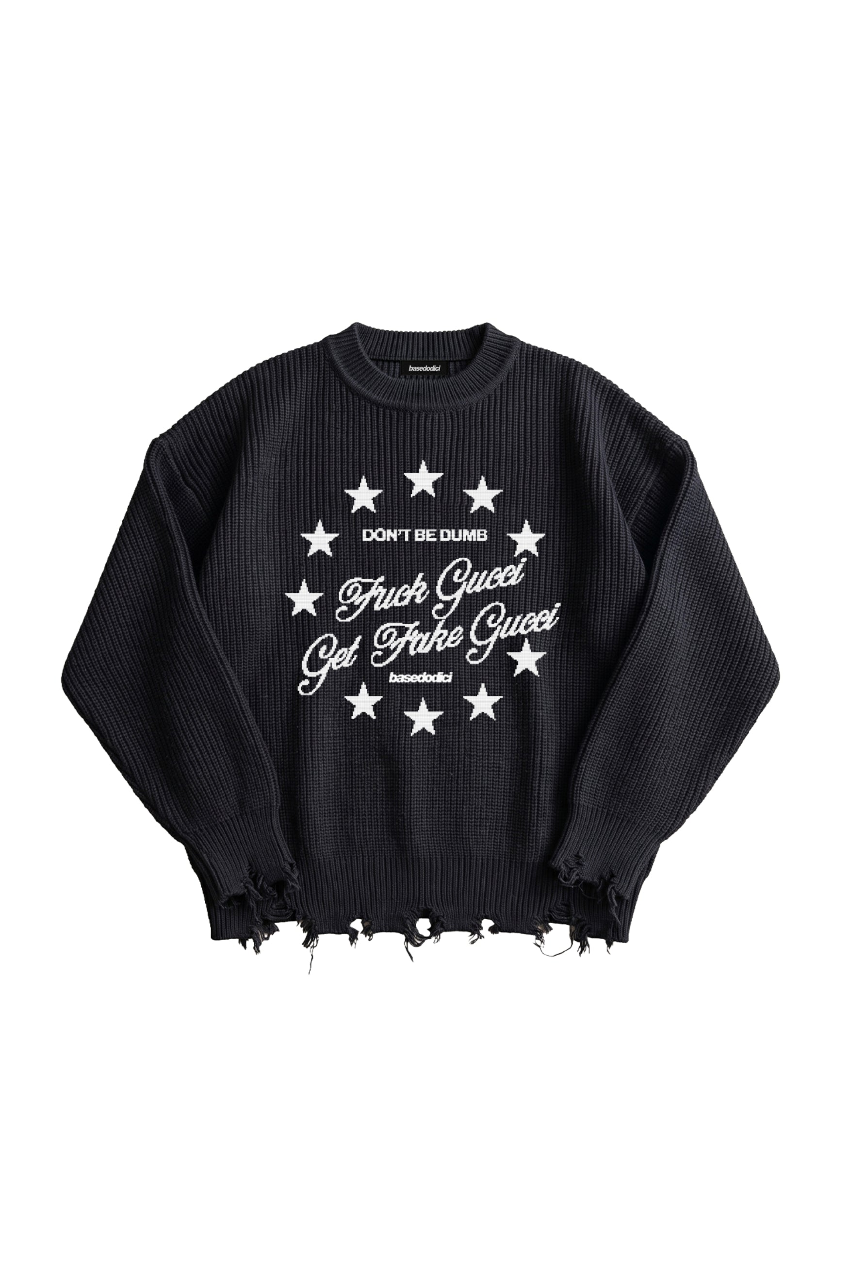 Knitwear "THE NOISE" FakeGu**i Black/White