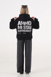 Hoodie "AMMO" MiStaiSoffrendo Black/Glitter
