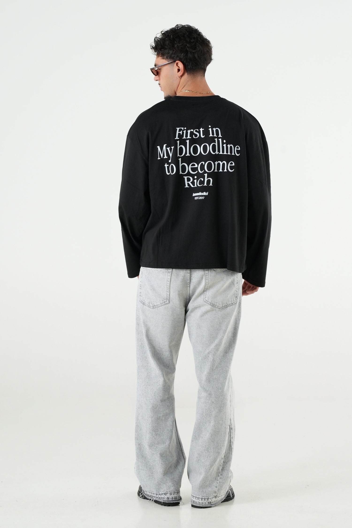 Longsleeve "B12LAB" Bloodline Black/White