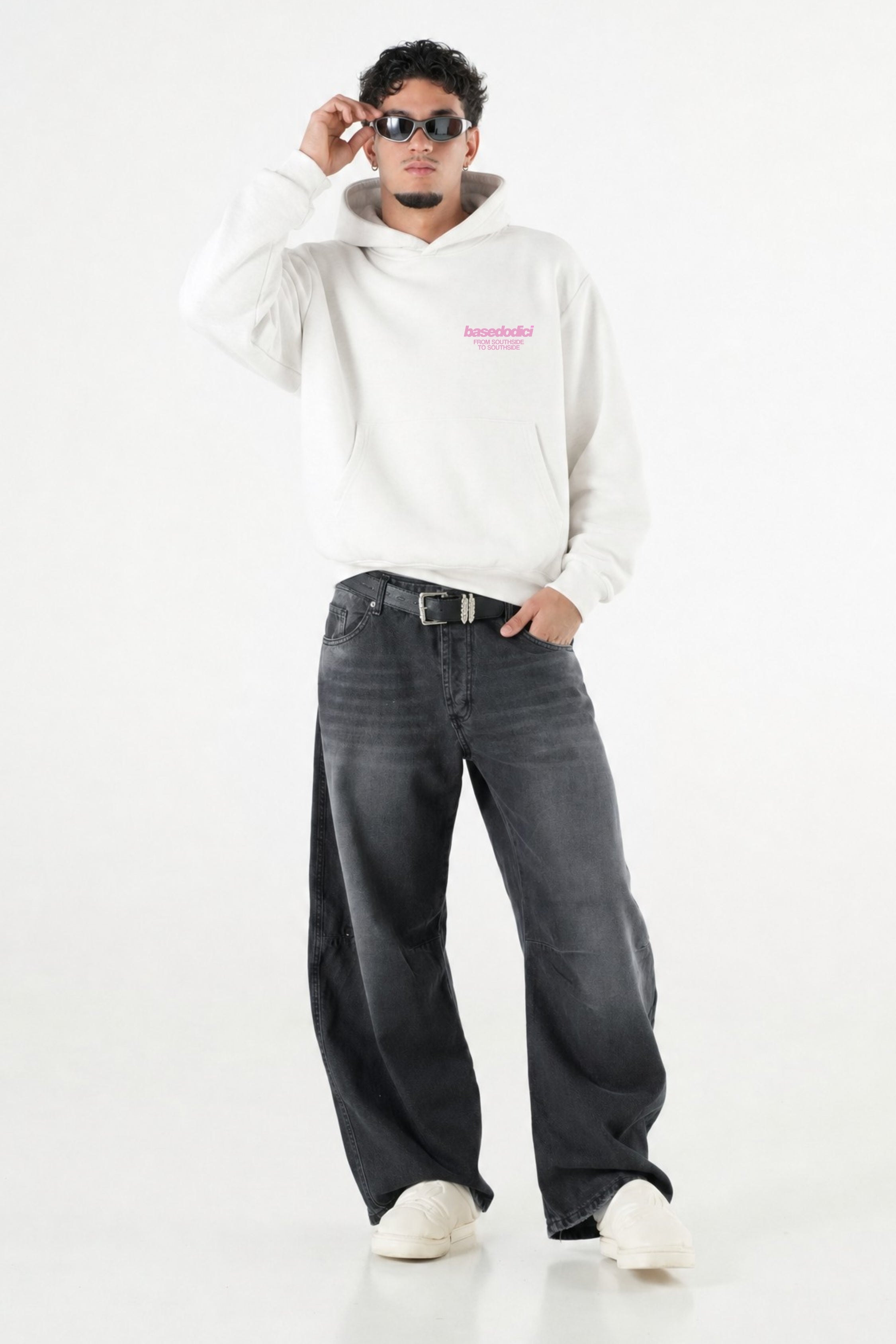 Hoodie "AMMO" MiStaiSoffrendo White/Pink