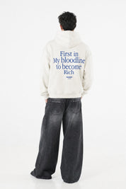 Hoodie "B12LAB" Bloodline White/Blue