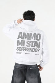 Hoodie "AMMO" MiStaiSoffrendo White/Glitter
