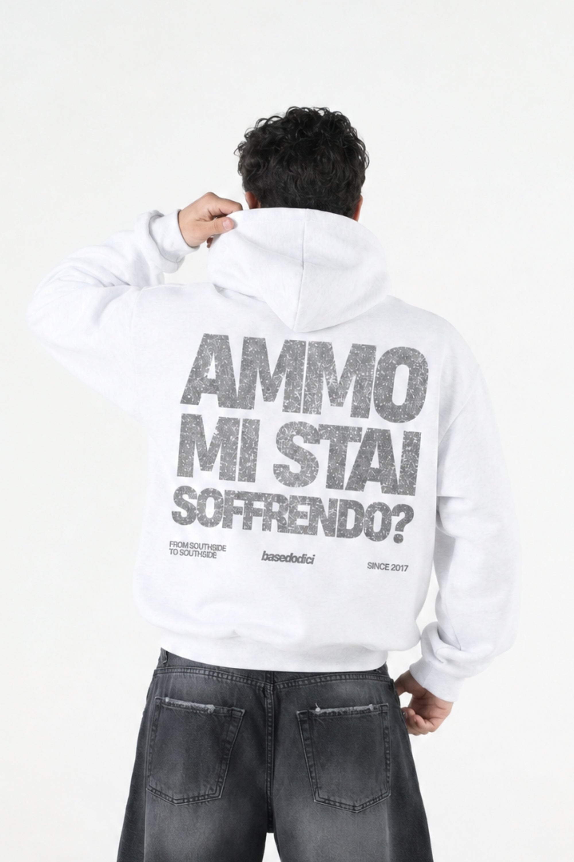 Hoodie "AMMO" MiStaiSoffrendo White/Glitter