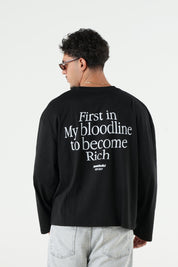 Longsleeve "B12LAB" Bloodline Black/White
