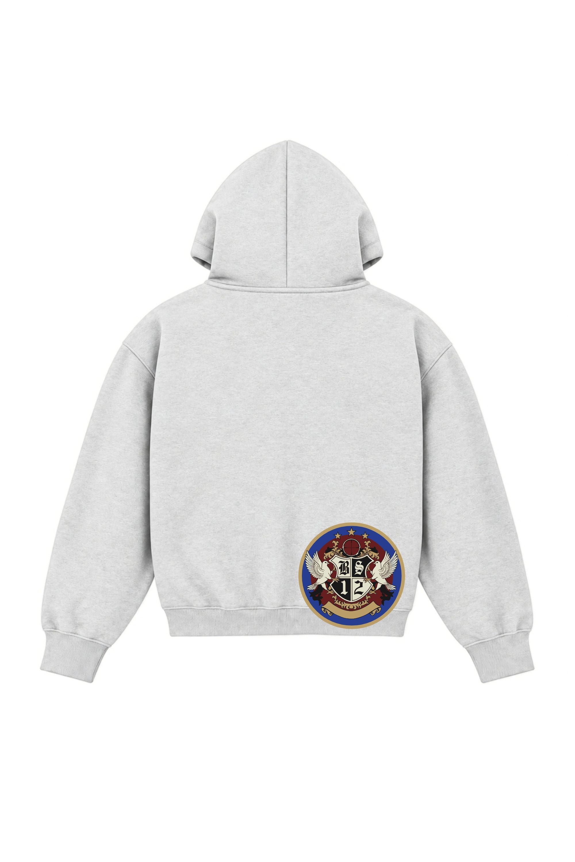 Full Zip "BROKENNESS" BAD AshGrey