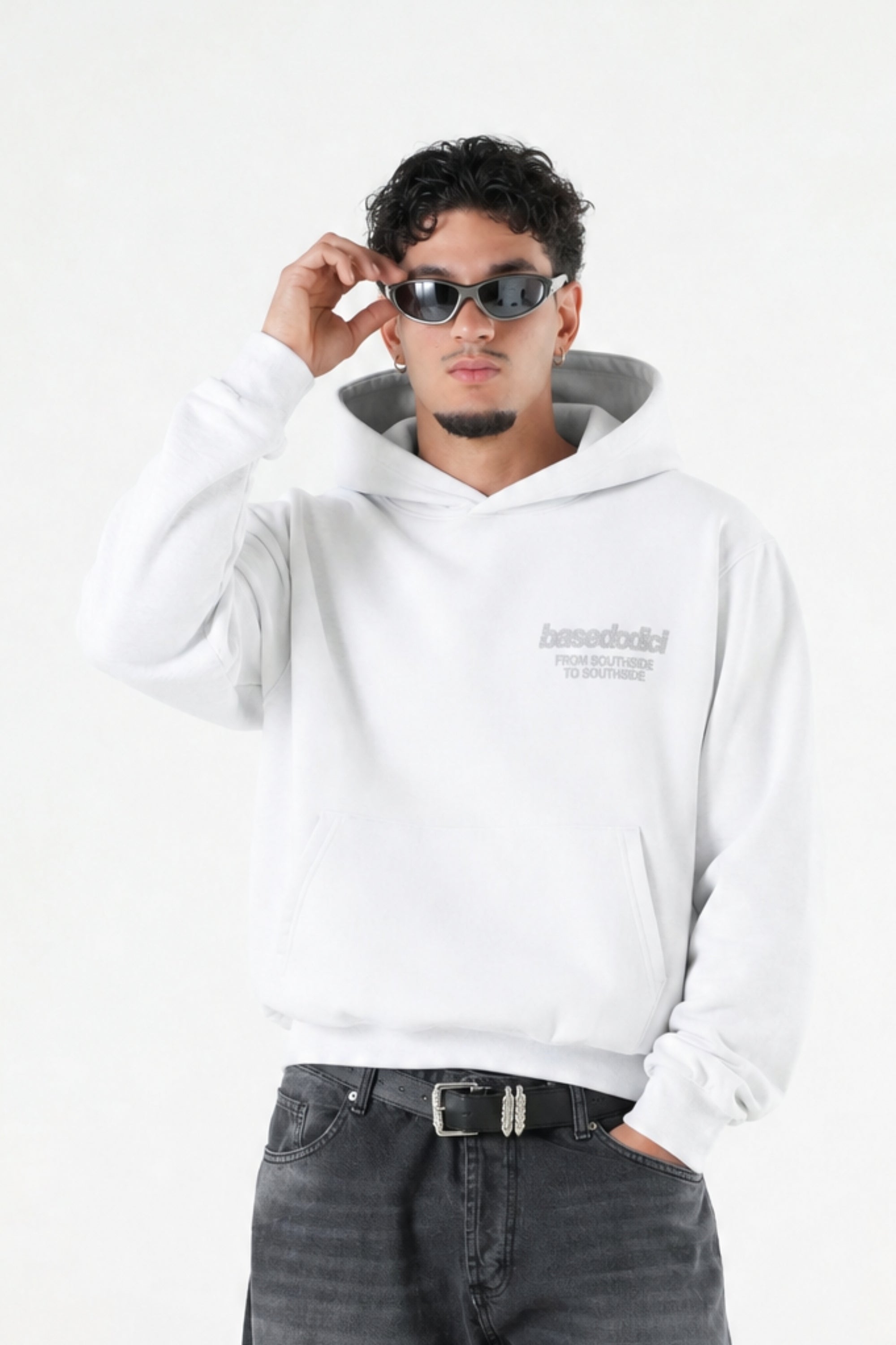 Hoodie "AMMO" MiStaiSoffrendo White/Glitter