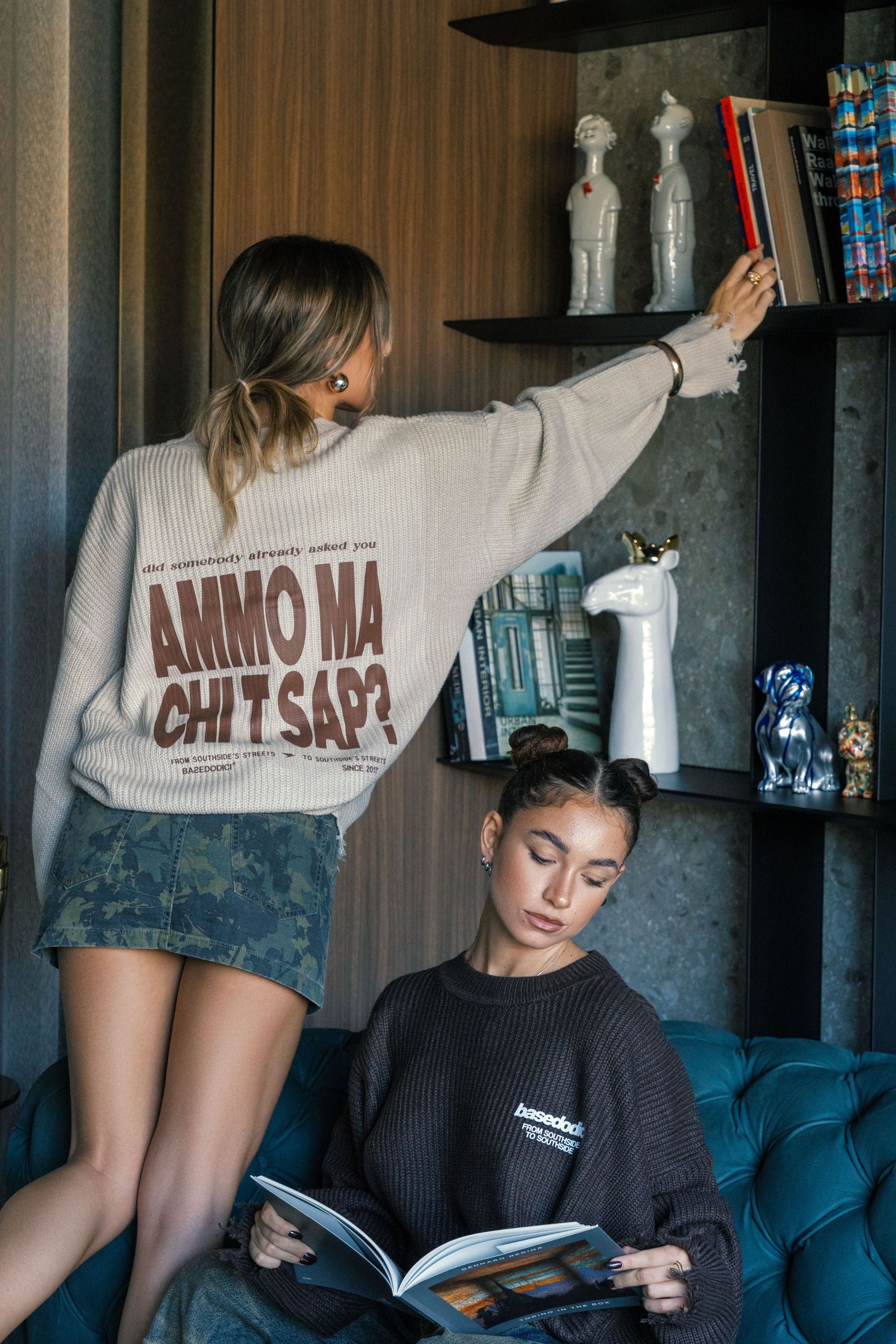Knitwear "AMMO" CHI’T’SAP Cream/Brown