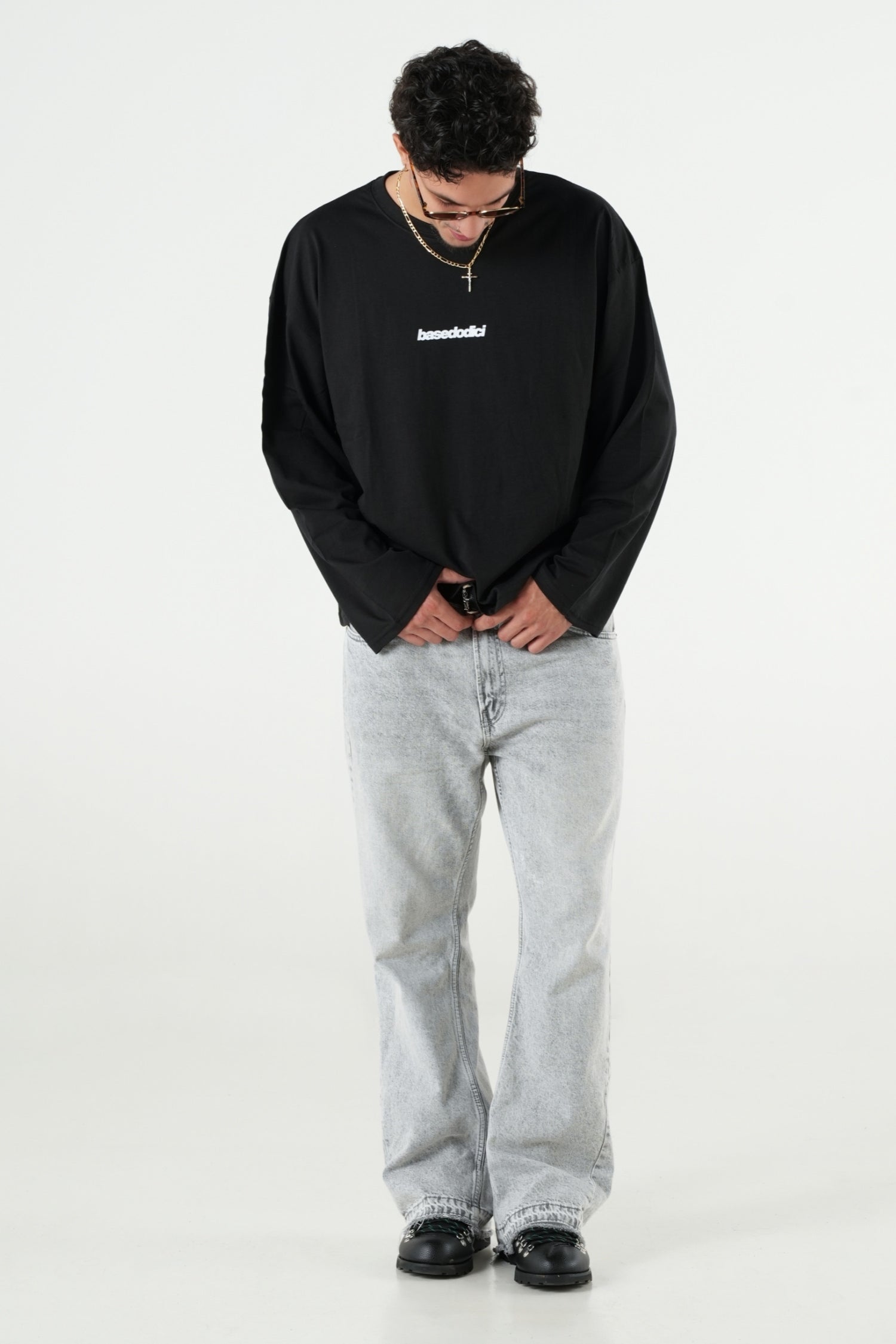 Longsleeve "B12LAB" Bloodline Black/White