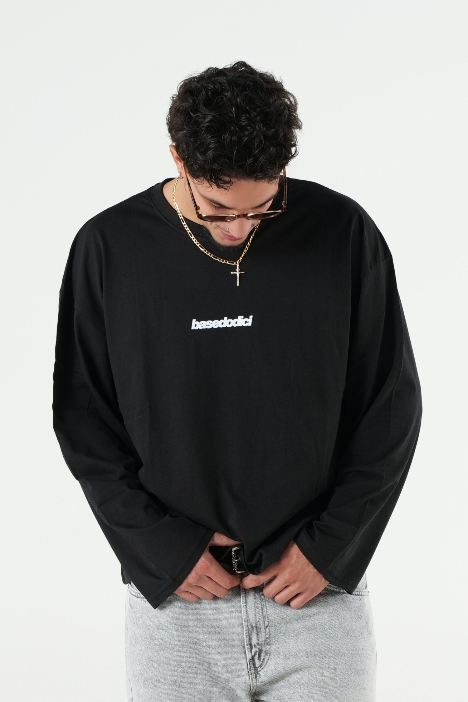 Longsleeve "B12LAB" Bloodline Black/White