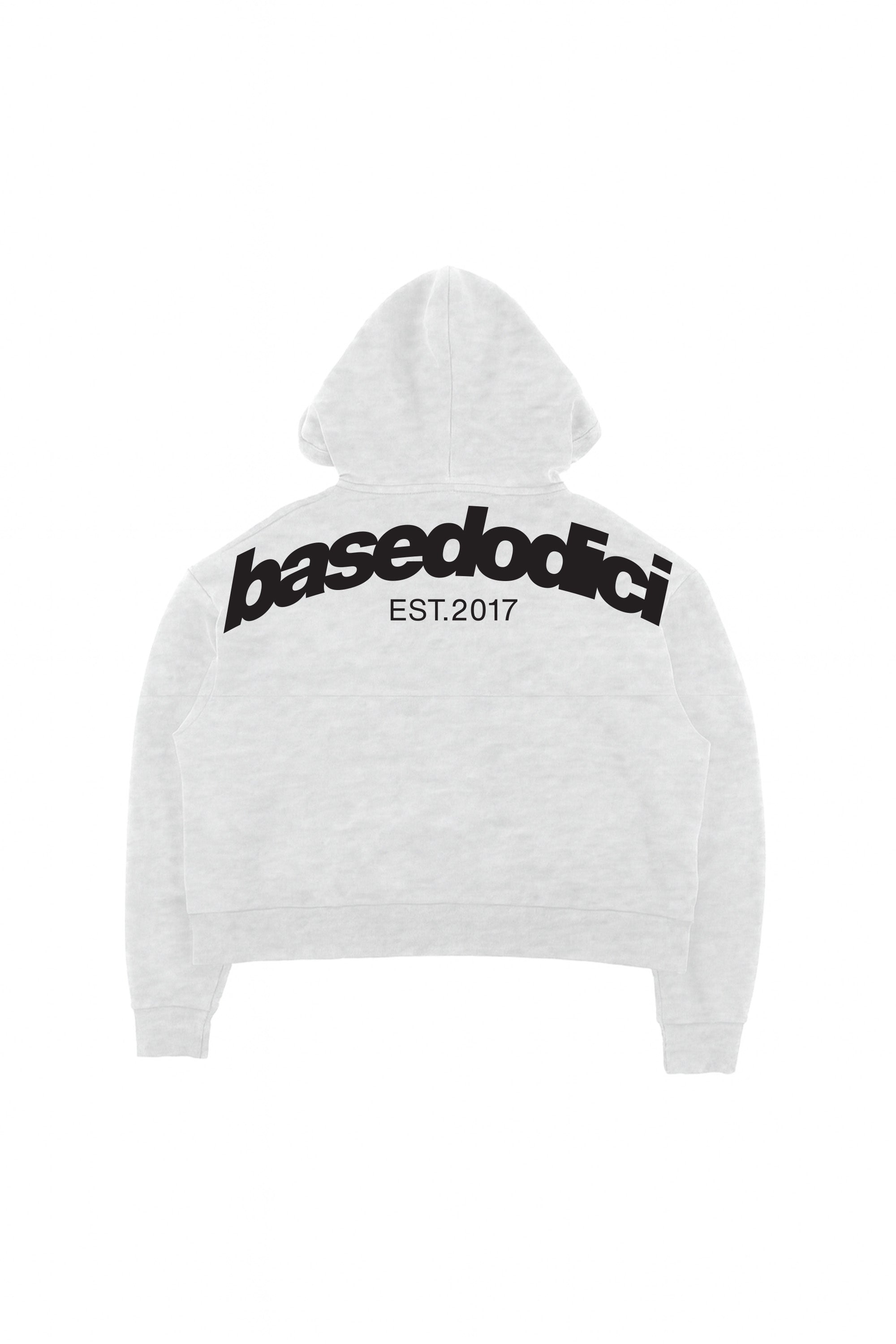 Full Zip “COMFY” Back Logo AshGrey/Black