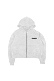 Full Zip “COMFY” Back Logo AshGrey/Black