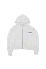 Full Zip “COMFY” Back Logo AshGrey/Blue