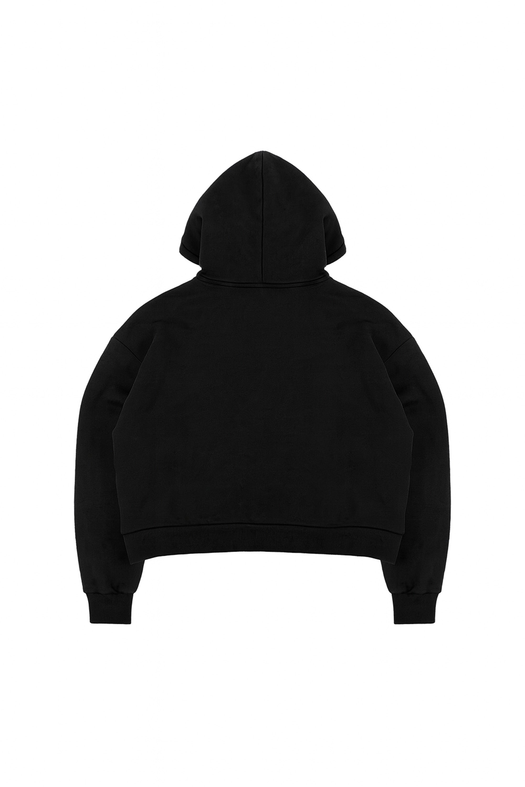 Full Zip “COMFY” Front Logo Black/White