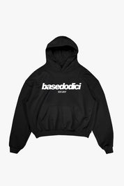 Hoodie “COMFY” Front Logo Black/White