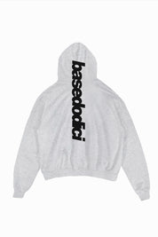 Hoodie “COMFY” Vertical Logo AshGrey/Black