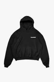 Hoodie “COMFY” Vertical Logo Black/White