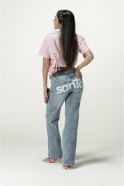 Crop Tee "DIVA" Santa Pink