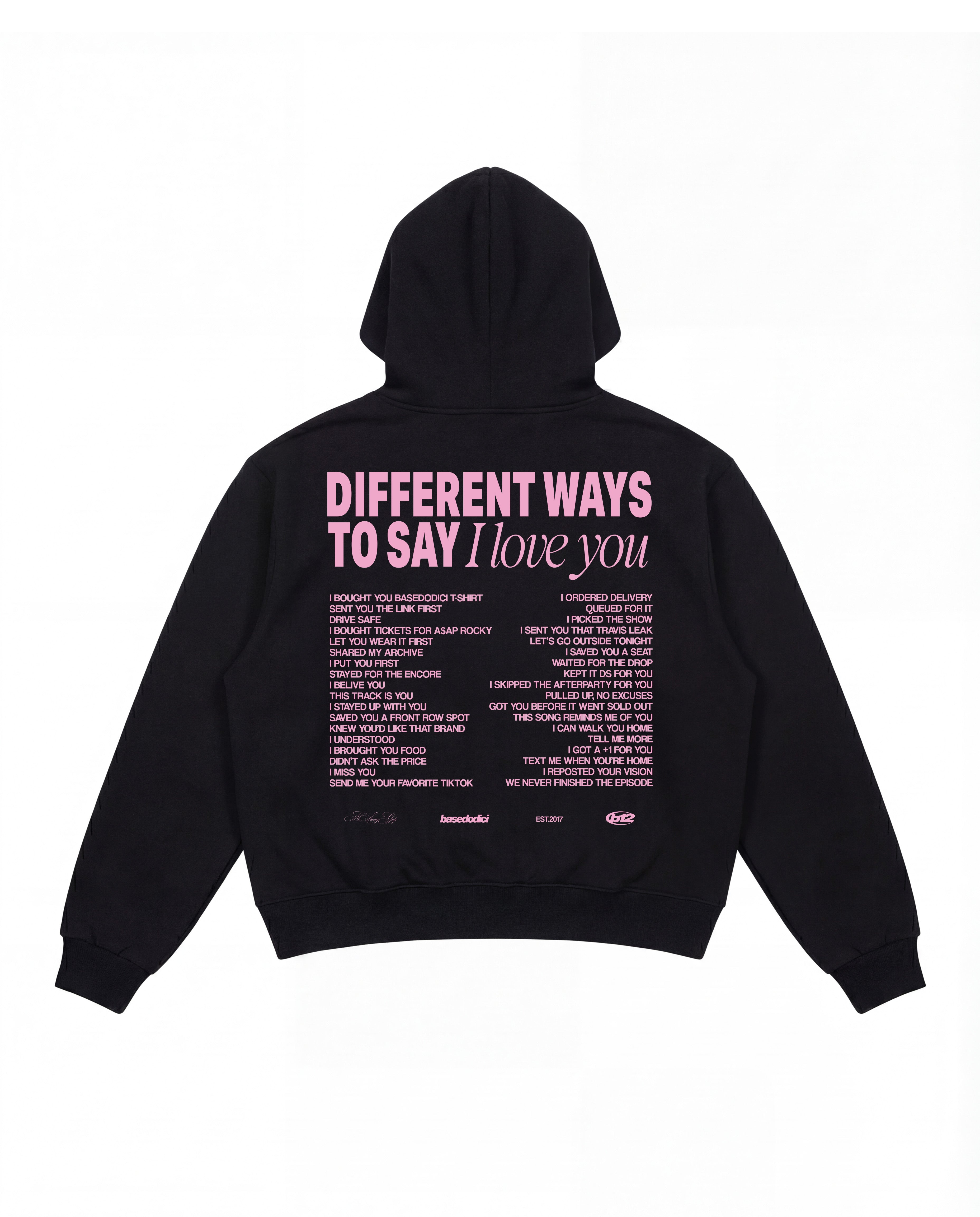 Hoodie "VALENTINE" iLoveYou Black