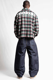 "RUDEBOY LDN" Flanella Shirt Shoulder Logo