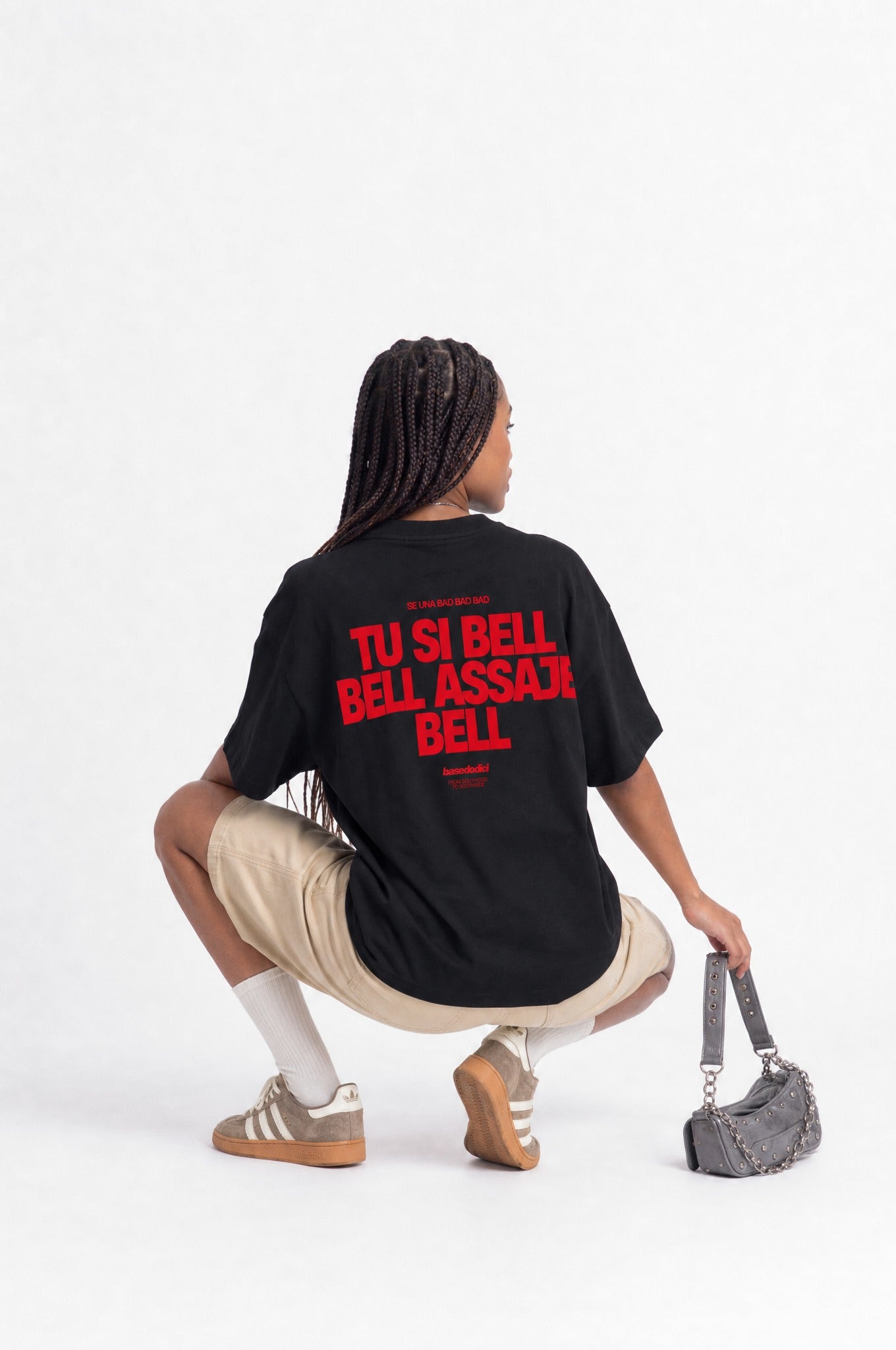 T-Shirt "COPY&PASTE" TU SI BELL BELL Black/Red
