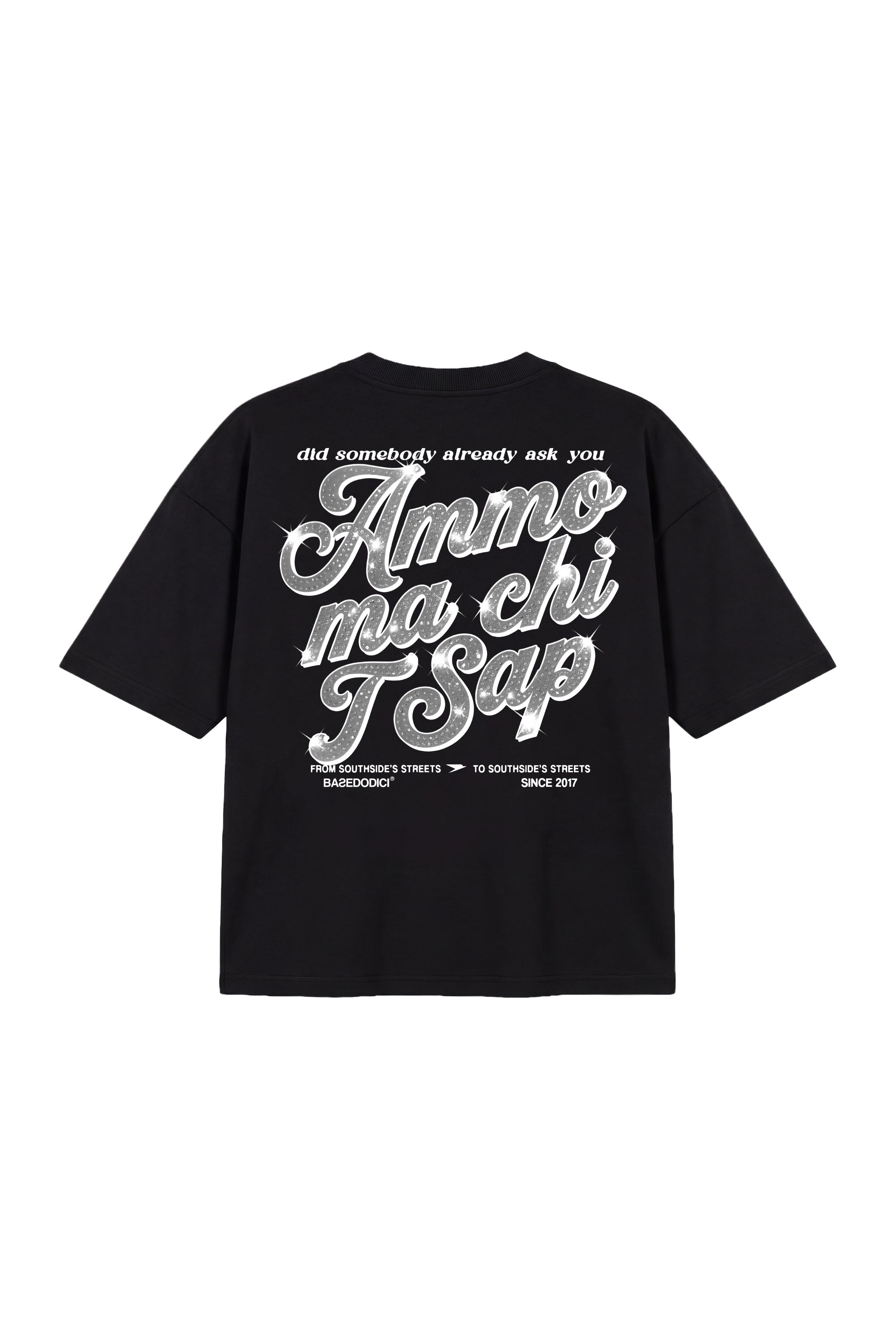 T-Shirt "AMMO" CHI'T'SAP Black/GlitterItalic