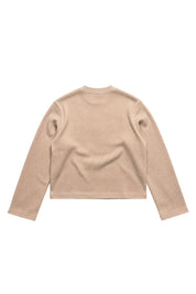 Waffle Longsleeve "BROKENNESS" Circolo Beige