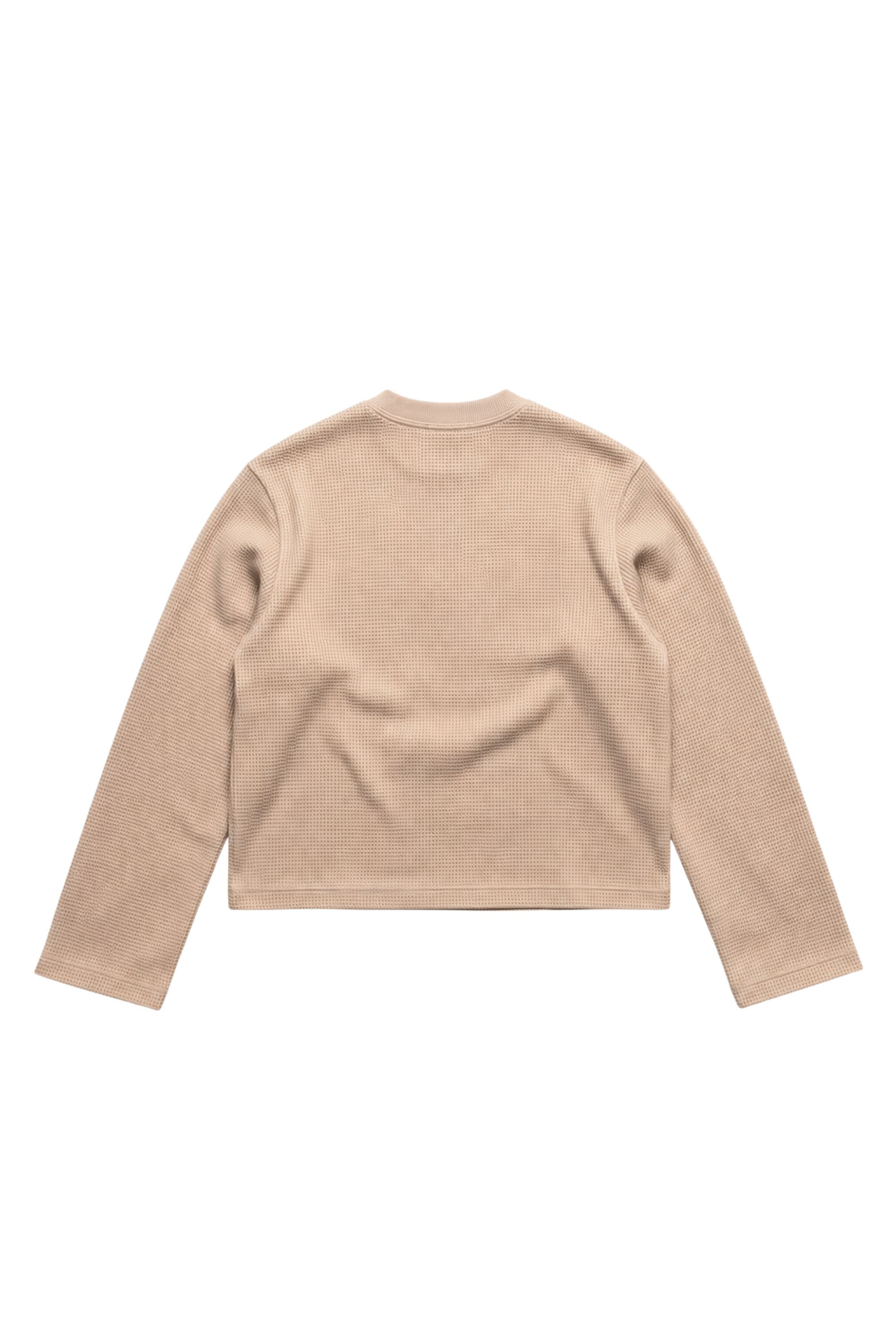 Waffle Longsleeve "BROKENNESS" Circolo Beige