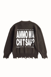 Knitwear "AMMO" CHI’T’SAP Brown/White