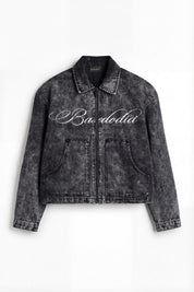 Work Jacket "FOR DREAMERS" Stone Washed Front Logo
