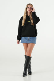 Hoodie "B12LAB" FOMO Black/Yellow
