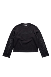 Waffle Longsleeve "BROKENNESS" Circolo Black