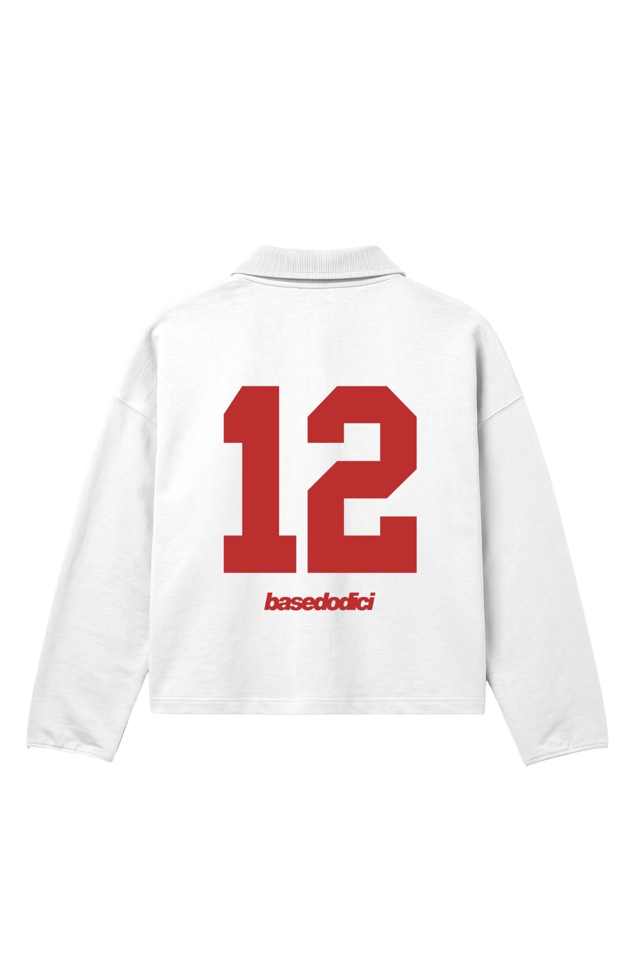 Polo Longsleeve "NEW MONEY" Don’t Fomo White
