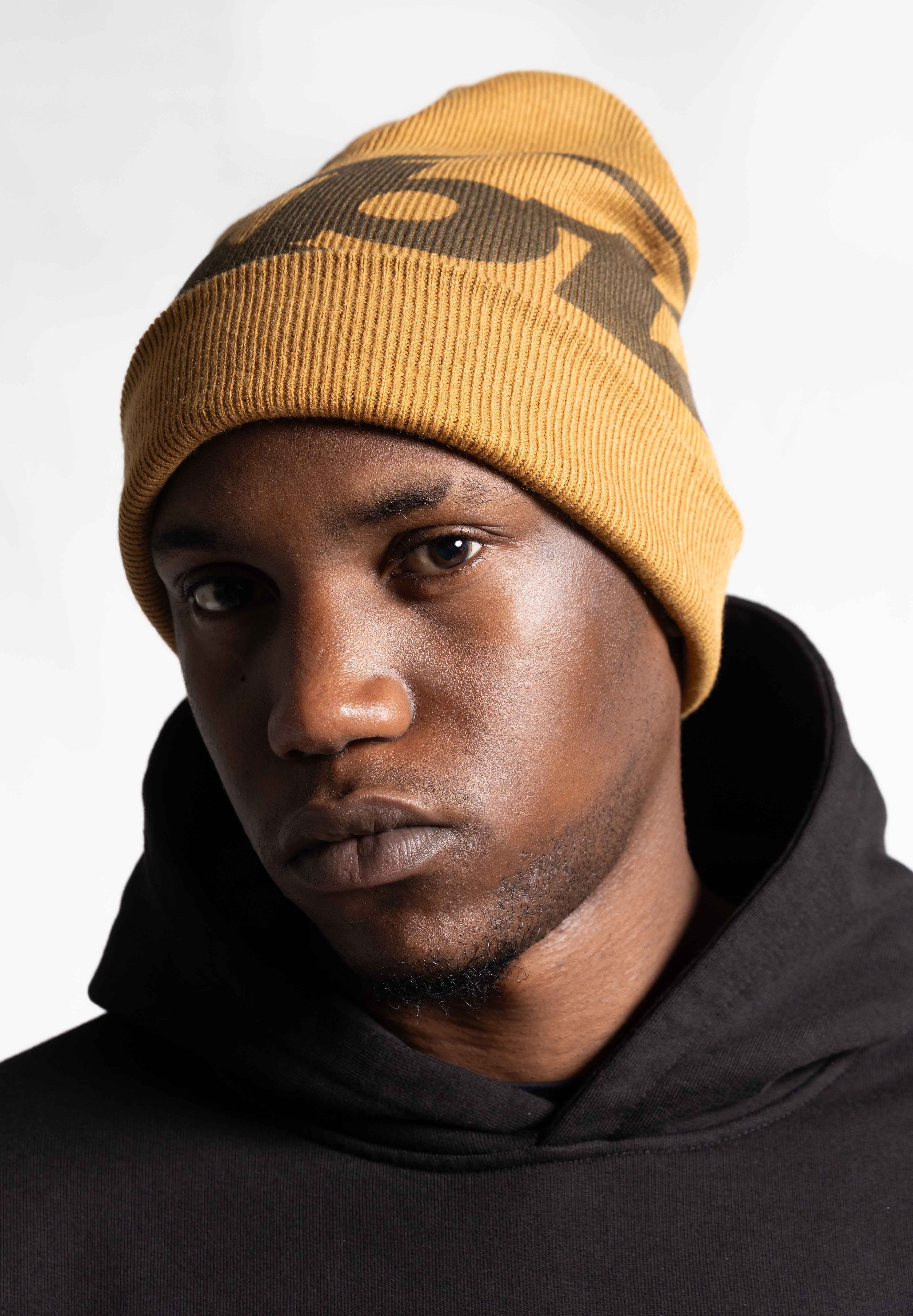 "RUDEBOY LDN" Beanie Camel