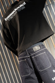 Polo Longsleeve "NEW MONEY" Team012 Black/White
