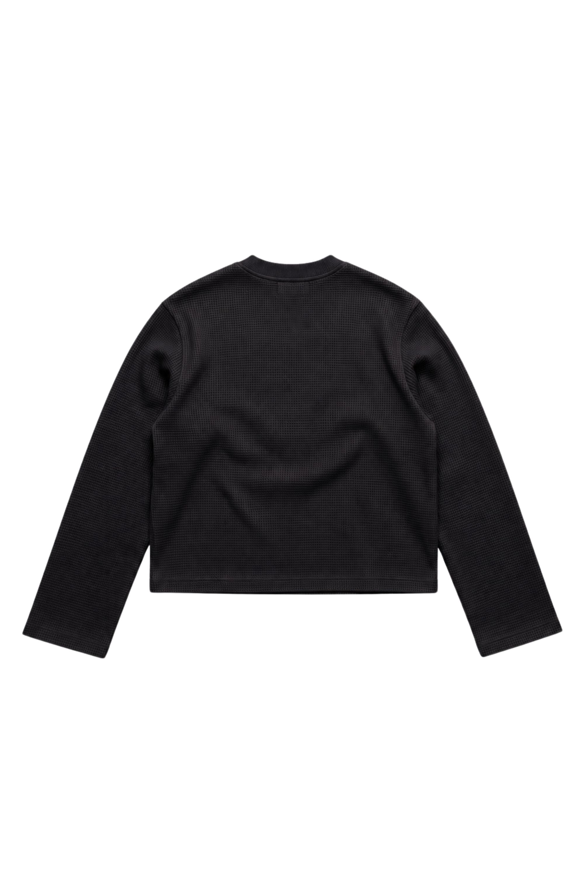 Waffle Longsleeve "BROKENNESS" Circolo Black