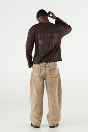 Longsleeve "B12LAB" FOMO Brown/Sand