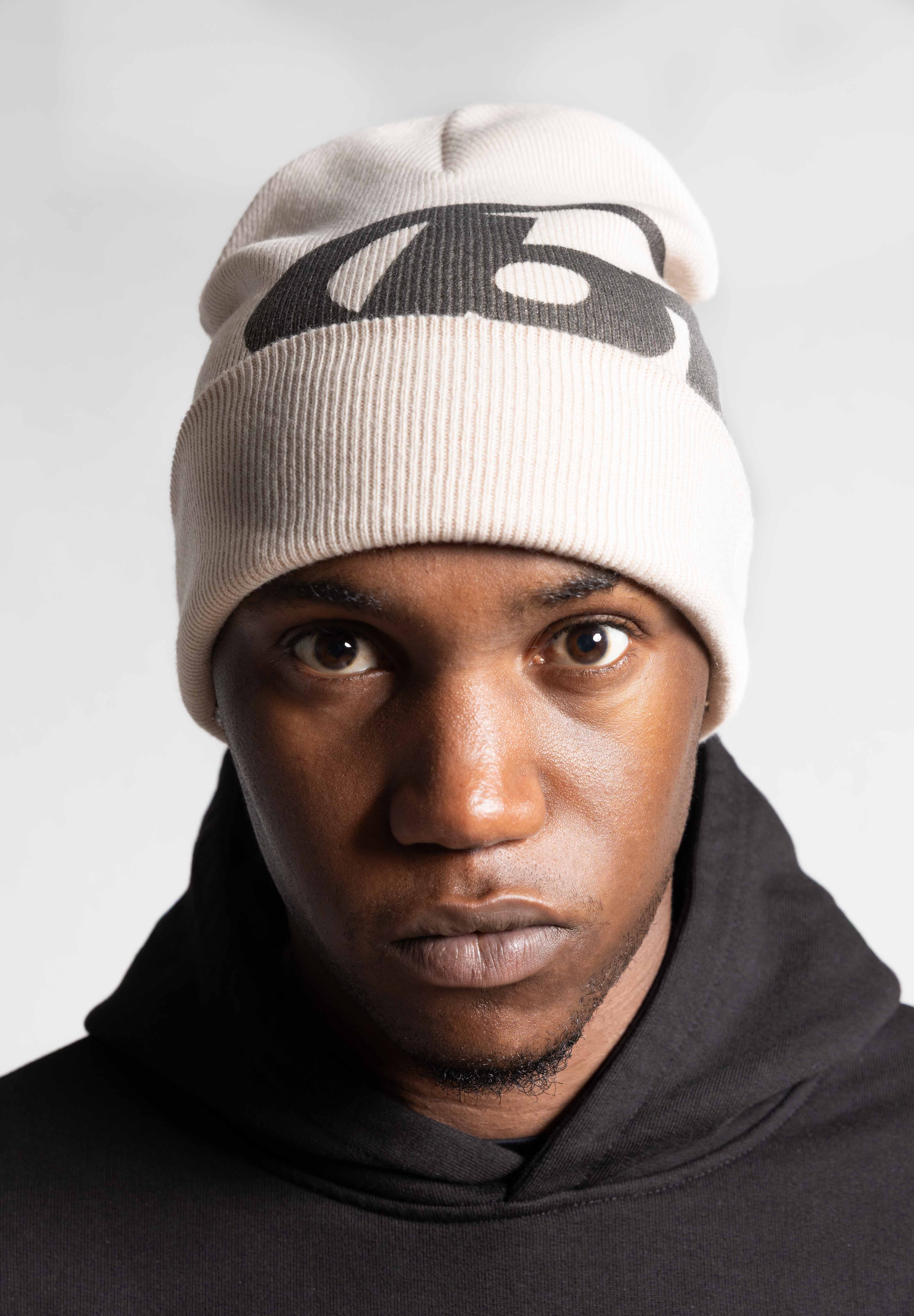 "RUDEBOY LDN" Beanie Cream