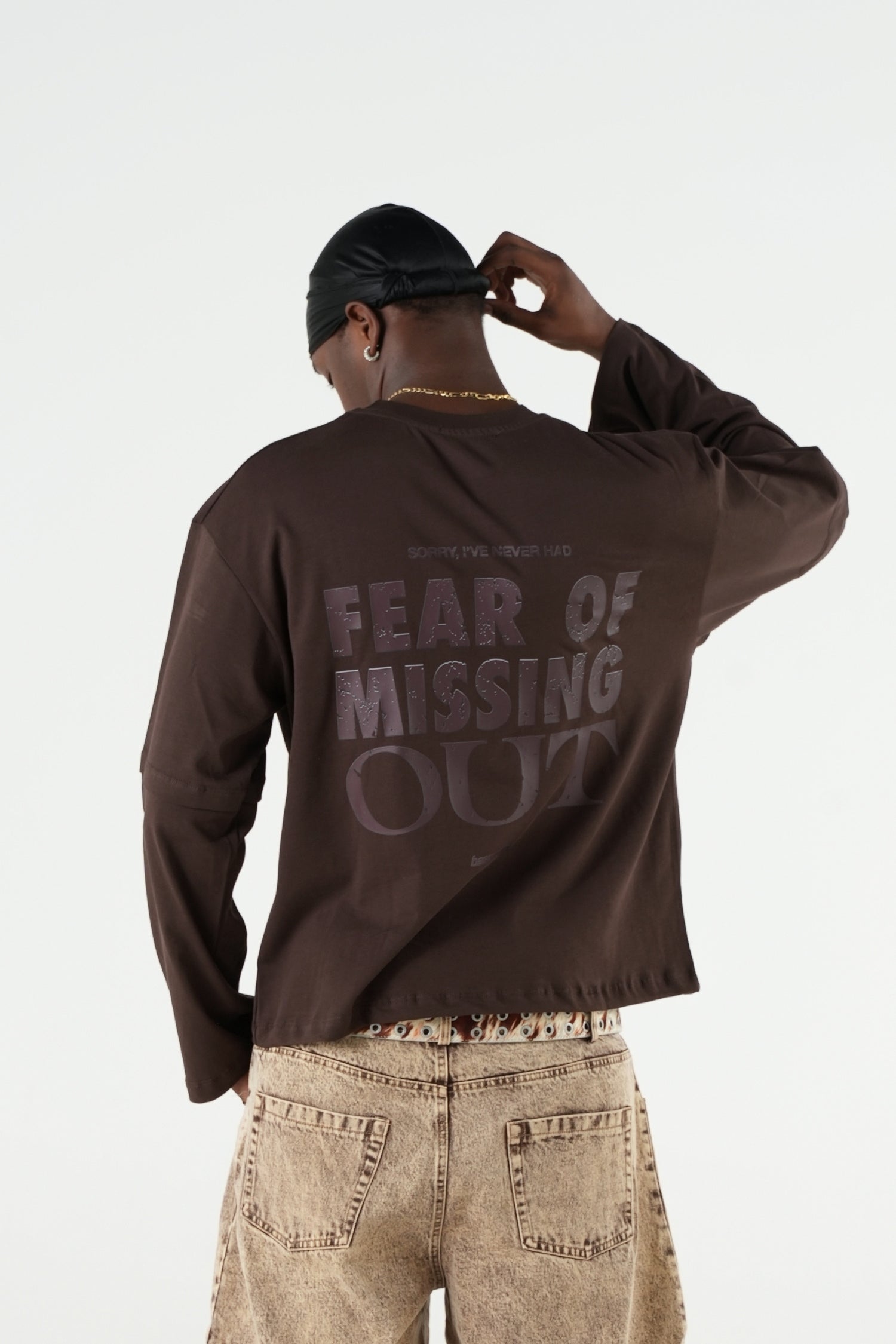 Longsleeve "B12LAB" FOMO Brown/Sand